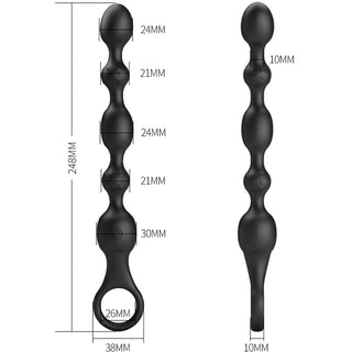 PRETTY LOVE - ANAL BALLS VAN 10 VIBRATIONS RECHARGEABLE SILICONE