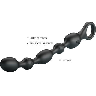 PRETTY LOVE - ANAL BALLS VAN 10 VIBRATIONS RECHARGEABLE SILICONE