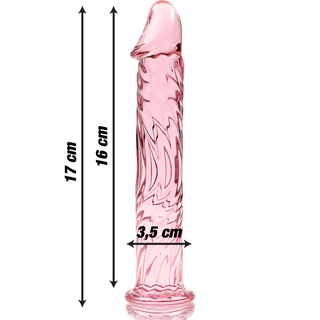 NEBULA SERIES BY IBIZA - MODÈLE 12 GODE EN VERRE BOROSILICATE CLAIR 17 CM -O- 3.5 CM