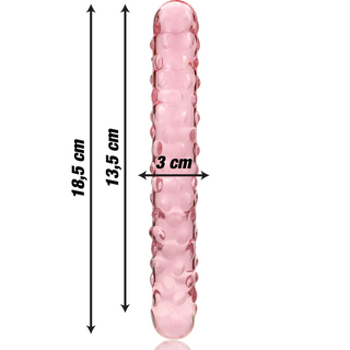 NEBULA SERIES BY IBIZA - MODÈLE 15 GODE EN VERRE BOROSILICATE CLAIR 18.5 CM -O- 3 CM