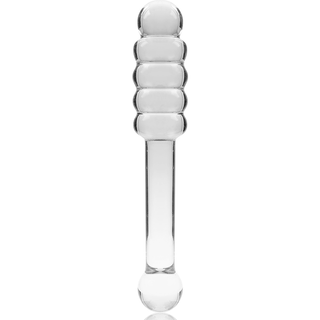 NEBULA SERIES BY IBIZA - MODÈLE 20 GODE EN VERRE BOROSILICATE CLAIR 20.5 CM -O- 3 CM