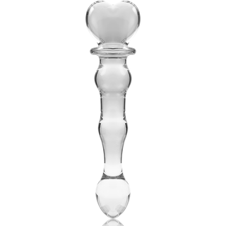 NEBULA SERIES BY IBIZA - MODÈLE 21 GODE EN VERRE BOROSILICATE CLAIR 20.5 CM -O- 3.5 CM