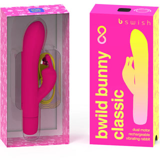 B SWISH - CLASSIC RECHARGEABLE VIBRATOR BWILD BUNNY INFINITE SILICONE PINK
