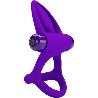 PRETTY LOVE - VIBRATOR RING 10 VIBRATIONS SILICONE PURPLE
