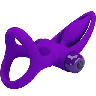 PRETTY LOVE - VIBRATOR RING 10 VIBRATIONS SILICONE PURPLE