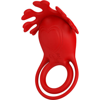 PRETTY LOVE - RUBEN VIBRATOR RING 7 VIBRATIONS RED SILICONE