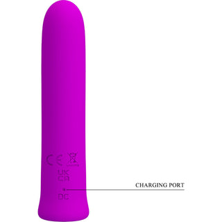 PRETTY LOVE - CURTIS MINI SUPER POWER VIBRATOR 12 VIBRATIONS IN PURPLE SILICONE