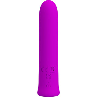 PRETTY LOVE - CURTIS MINI SUPER POWER VIBRATOR 12 VIBRATIONS IN PURPLE SILICONE