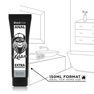 BLACK HOLE - WATER BASED GEL ANAL DILATION 150 ML