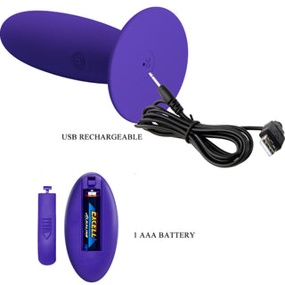 PRETTY LOVE - YOUTH PLUG ANAL VIBRATOR REMOTE CONTROL PURPLE