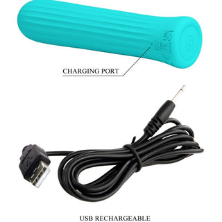 PRETTY LOVE - WHITE VIBRATOR STIMULATOR BLUE