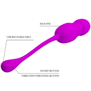 PRETTY LOVE - RECHARGEABLE VIBRATING EGG CALLIE PURPLE
