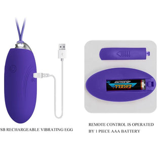 PRETTY LOVE - JENNY YOUTH VIOLATING EGG REMOTE CONTROL PURPLE