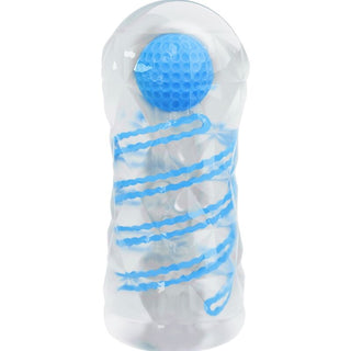 PRETTY LOVE - SMALL BLUE SPIRAL MASTURBATOR