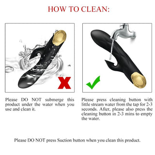 PRETTY LOVE - LUXURY RECHARGEABLE BLACK GOLD PLATED VIBRATOR