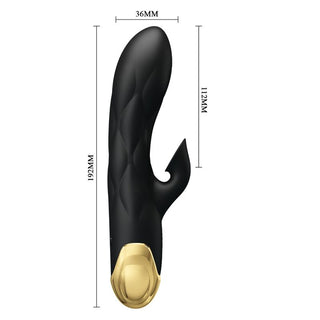 PRETTY LOVE - LUXURY RECHARGEABLE BLACK GOLD PLATED VIBRATOR