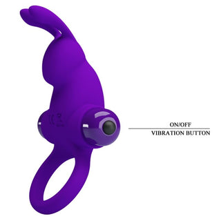 PRETTY LOVE - VIBRATOR RING I RABBIT FOR PENIS PURPLE