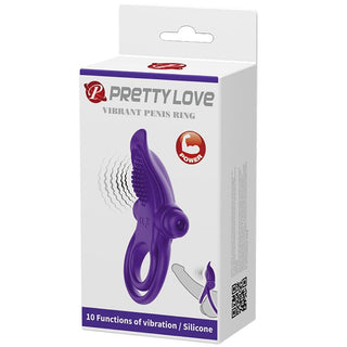 PRETTY LOVE - VIBRATING PURPLE COCK RING
