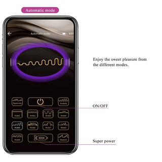 PRETTY LOVE - VIBRATING EGG NYMPH APP CONTROLLED PURPLE