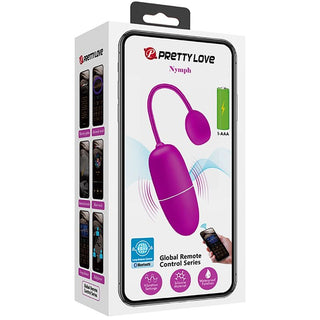 PRETTY LOVE - VIBRATING EGG NYMPH APP CONTROLLED PURPLE