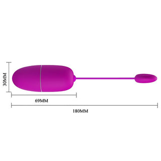 PRETTY LOVE - VIBRATING EGG NYMPH APP CONTROLLED PURPLE