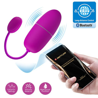 PRETTY LOVE - VIBRATING EGG NYMPH APP CONTROLLED PURPLE