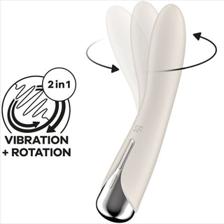 SATISFYER - SPINNING VIBE 1 VIBRATEUR ROTATEUR G-SPOT ROUGE