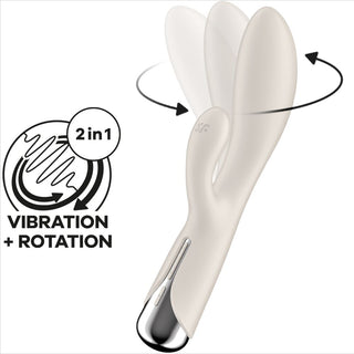 SATISFYER - SPINNING RABBIT 1 CLITORIS ET STIMULATION DU POINT G ROUGE