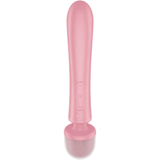 SATISFYER - MASSEUR VIBRATEUR LAPIN TRIPLE LOVER ROSE