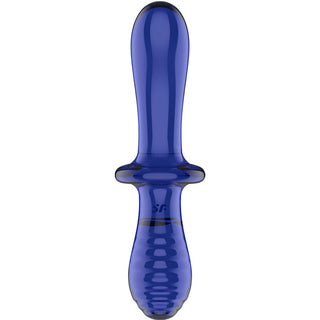 SATISFYER - TRANSPARENT DOUBLE CRYSTAL DILDO