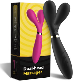 ARMONY - Y-WAND MASSAGE &amp; DOUBLE HEAD VIBRATOR BLACK