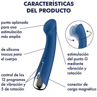 SATISFYER - SPINNING G-SPORT 1 VIBRATEUR ROTATOR ROUGE