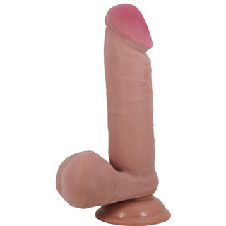 PRETTY LOVE - SLIDING SKIN SERIES REALISTIC DILDO WITH SUCTION CUP SLIDING SKIN BROWN 20.5 CM