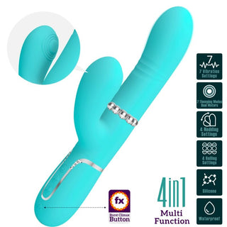 PRETTY LOVE - AQUA GREEN G-SPOT MULTIFUNCTION VIBRATOR