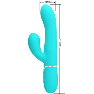 PRETTY LOVE - AQUA GREEN G-SPOT MULTIFUNCTION VIBRATOR