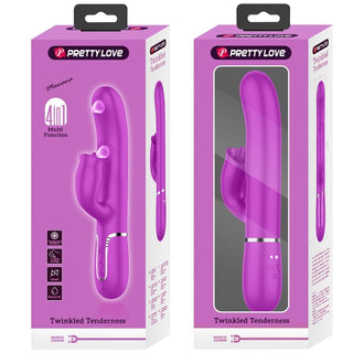 PRETTY LOVE - FUCHSIA LICKABLE RABBIT VIBRATOR