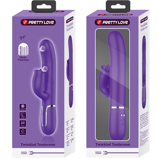 PRETTY LOVE - PURPLE LICKABLE RABBIT VIBRATOR