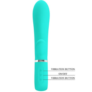 PRETTY LOVE - G-SPOT THOMAS AQUA GREEN MULTIFUNCTION VIBRATOR
