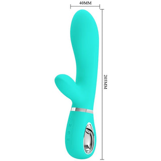 PRETTY LOVE - G-SPOT THOMAS AQUA GREEN MULTIFUNCTION VIBRATOR