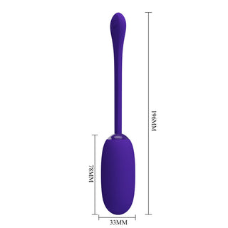 PRETTY LOVE - JULIUS VIBRATING EGG WATERPROOF-RECHARGEABLE PURPLE