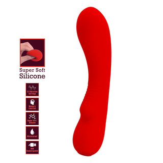PRETTY LOVE - PRESCOTT RED RECHARGEABLE VIBRATOR