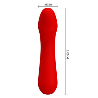 PRETTY LOVE - CETUS RED RECHARGEABLE VIBRATOR