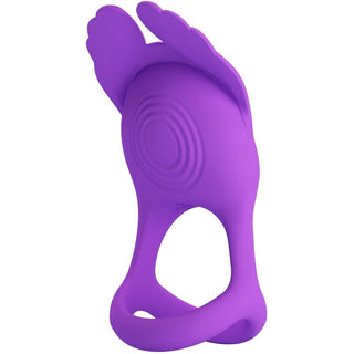 PRETTY LOVE - SILAS VIBRATING PENIS RING 7 VIBRATIONS SILICONE PURPLE