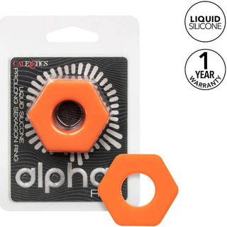 CALEXOTICS - ALPHA PROLONG SEXAGON ORANGE RING