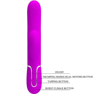 PRETTY LOVE - 3 IN 1 MULTIFUNCTIONAL G-POINT VIBRATOR PERLITA VIOLET