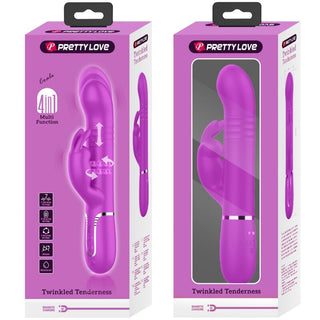 PRETTY LOVE - COALE RABBIT VIBRATOR PURPLE BEADS