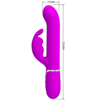 PRETTY LOVE - COALE RABBIT VIBRATOR PURPLE BEADS