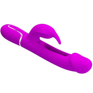 PRETTY LOVE - DEJON RABBIT 3 IN 1 MULTIFUNCTION FUCSIA VIBRATOR