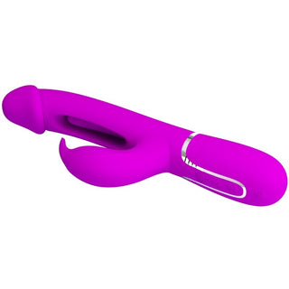 PRETTY LOVE - DEJON RABBIT 3 IN 1 MULTIFUNCTION FUCSIA VIBRATOR