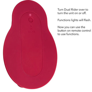 CALEXOTICS - RIDER MASSAGER DUAL MOTOR REMOTE CONTROL RED